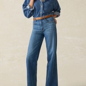 Faherty Dream Jean. Indigo Blue womens size 29.  Worn 3 times.  31 1/2 “ inseam